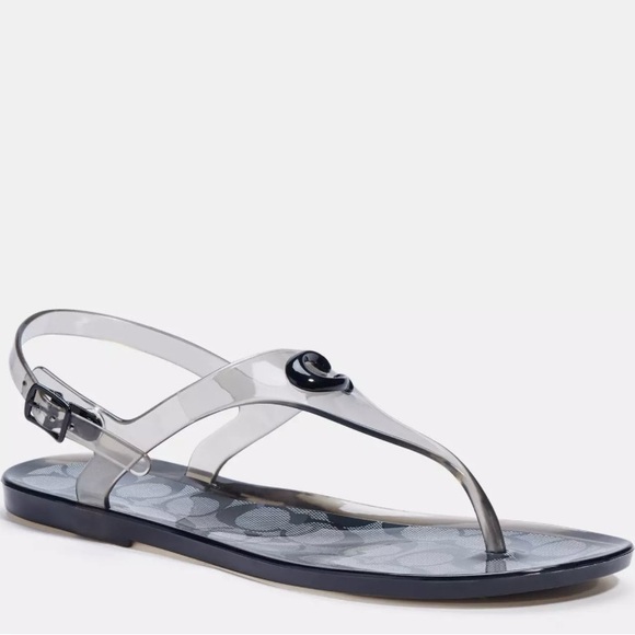 COACH Women's Natalee Jelly Thong Sandals Size 9 - Picture 14 of 14